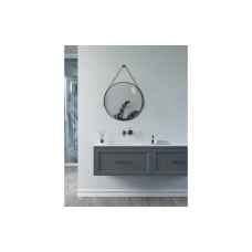 Stowe Hanging Bathroom Mirror with Black Frame